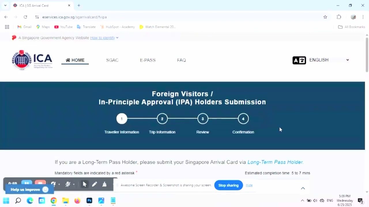 အလုပ်ရပြီး စင်ကာပူ ပြန်ဝင်ဖို့ Singapore Arrival Card ဘယ်လိုဖြည့်ရမလဲ