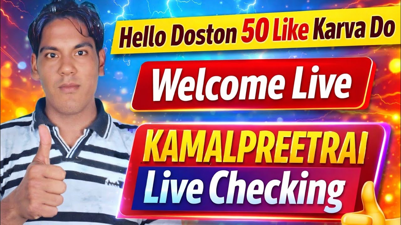 hello doston Good Evening welcome live checking
