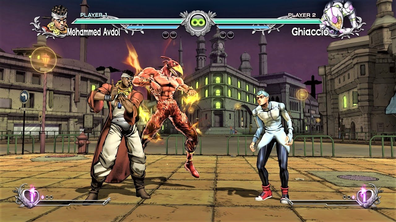 Mohammed Avdol vs Ghiaccio (Hardest AI) - JoJo's Bizarre Adventure: All Star Battle R