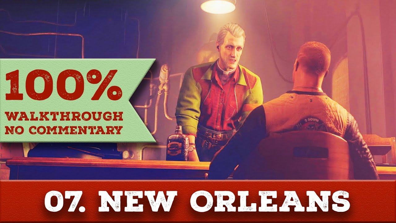 Wolfenstein 2: The New Colossus Walkthrough (All Collectibles, I am Death Incarnate) 07 NEW ORLEANS