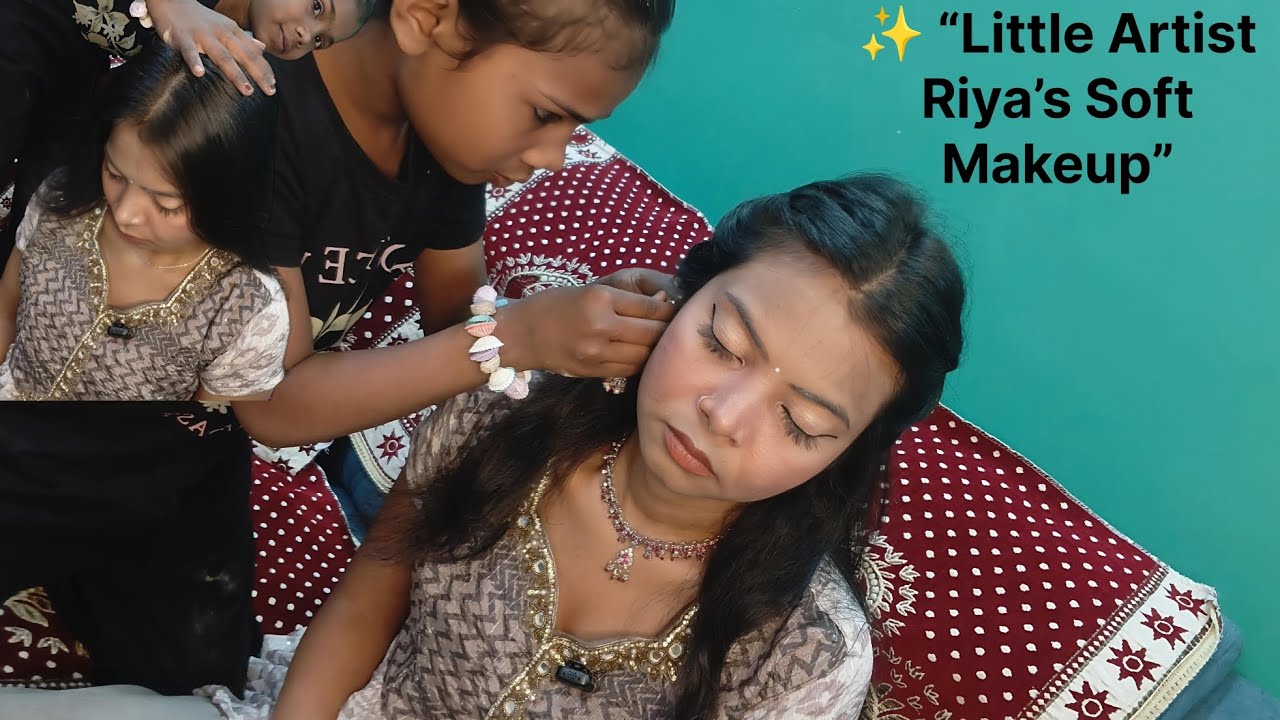  Soft & Soothing Makeup by Little Riya 🌸 — pure calm, gentle touches, and relaxing ASMR vibes 🤍