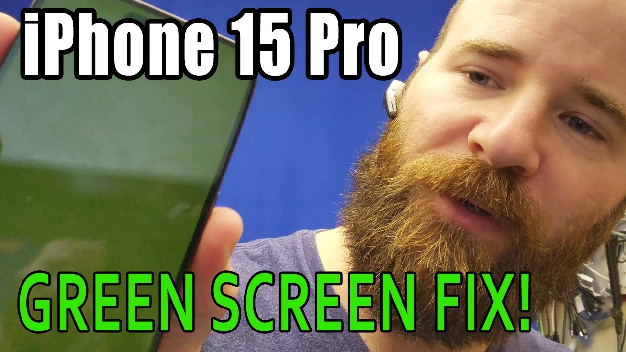 iPhone 15 Pro Green Screen No Image Repair