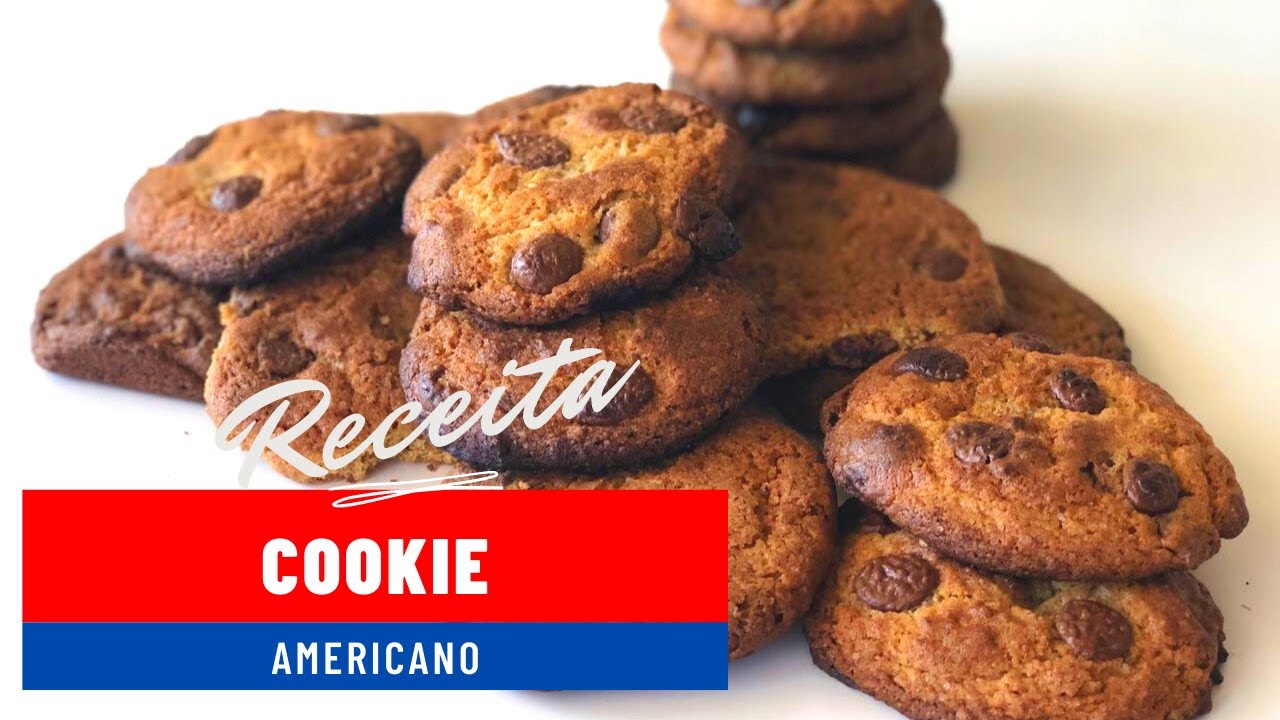 COOKIE COM GOTAS DE CHOCOLATE | COOKIE AMERICANO | RECEITA FÁCIL | FAMOSO BISCOITO AMERICANO