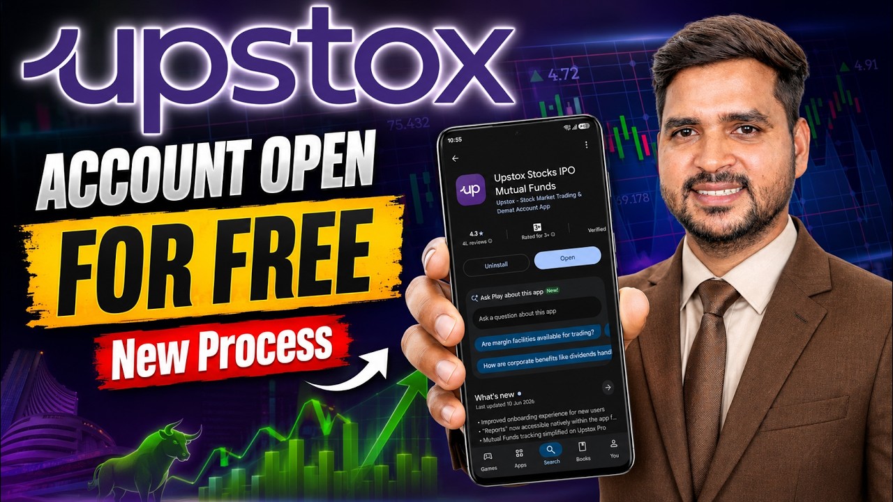 Upstox | Upstox Account Opening 2026 | How To Open Demat Account