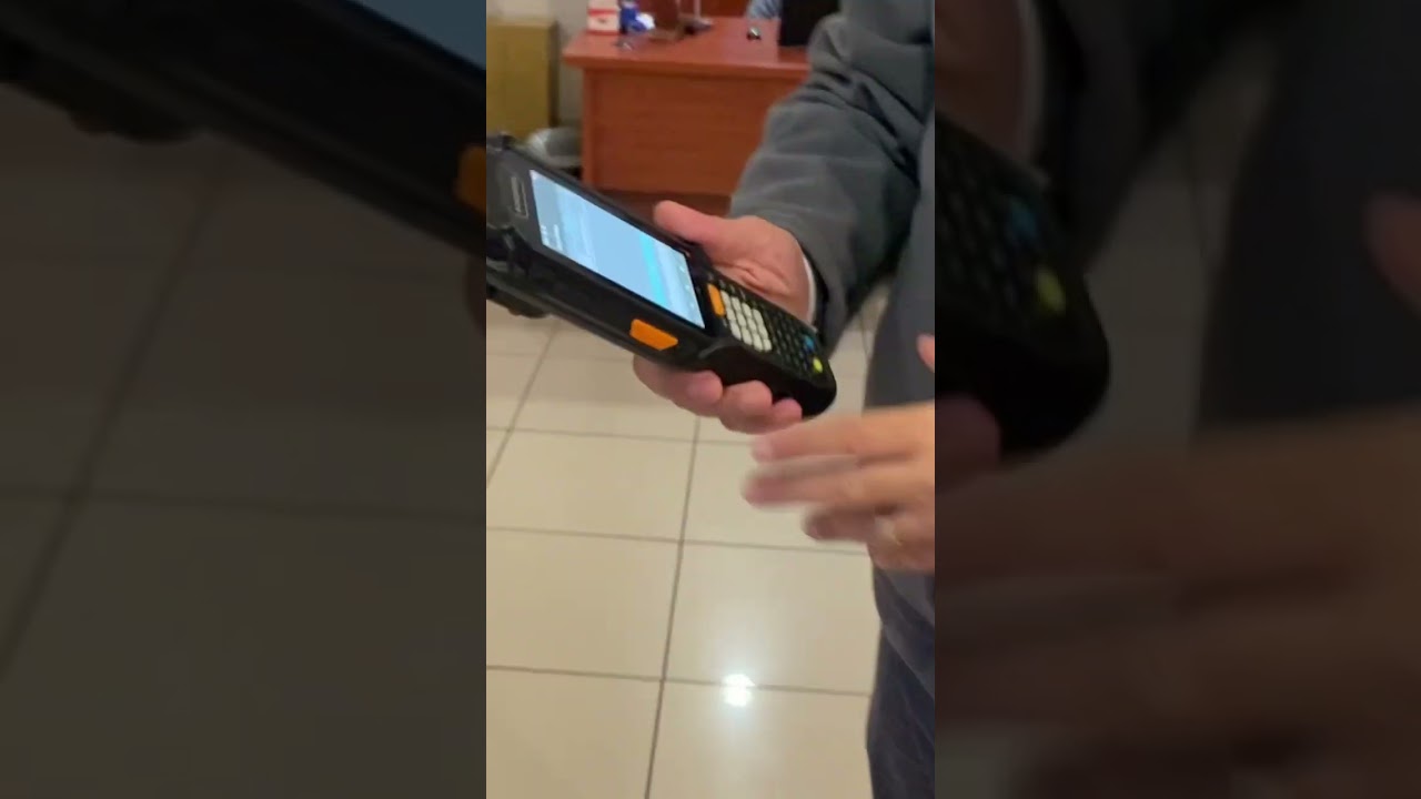 El Terminali Skorpio X5 Android Long Range okuma testi #barkod #karekod #ila&ccedil; #elterminal