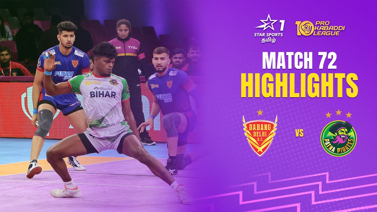 ஆட்டத்தை Tie-ல முடிச்சுட்டாங்க | Dabang Delhi KC vs Patna Pirates - M72 Tamil Highlights #PKL10