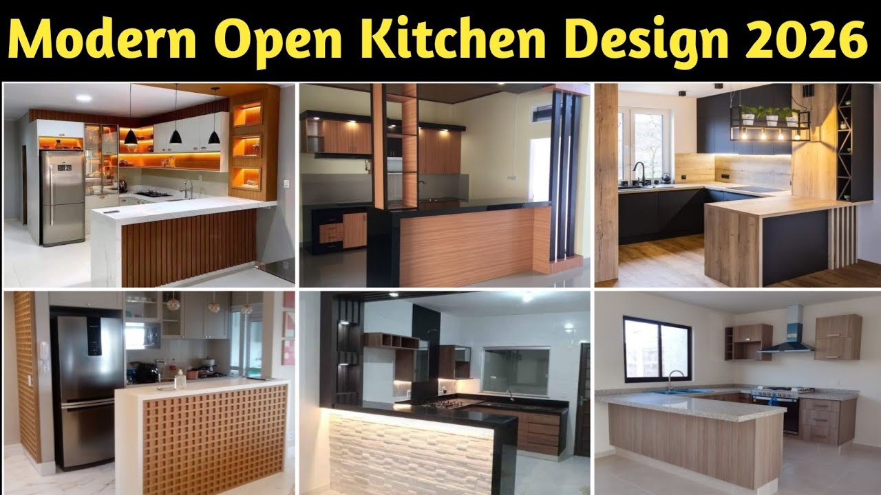 50+ Modern Open Kitchen Design 2026 | Kitchen Design | Open Kitchen Design | Modern Kitchen 