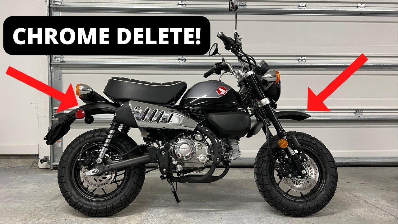 2022 Honda Monkey Chrome Delete