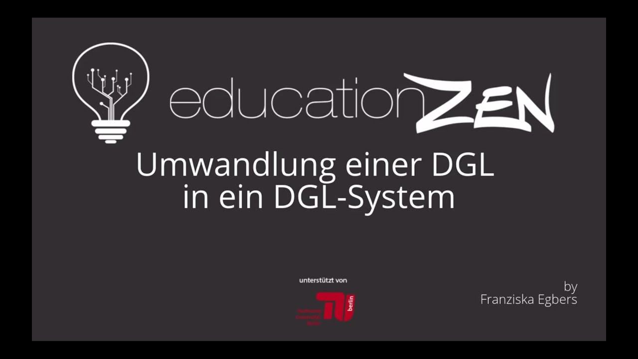Umwandlung einer DGL in ein DGL System