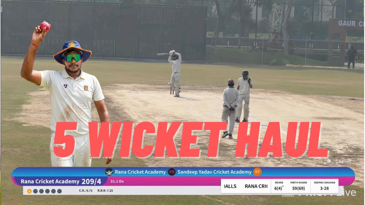 Match Winning Fifer ( 5 wickets) - 1st Time Bowling with Pink Ball - Man Of The Match Performance 