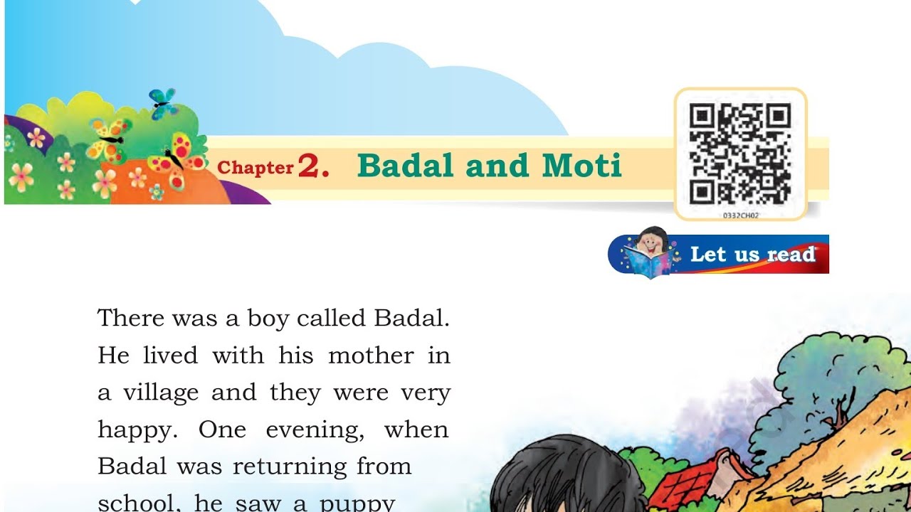 ENGLISH  book (santoor)| Class-3 | Chapter-2 | Badal and Moti | English Hindi Explanation| part-2