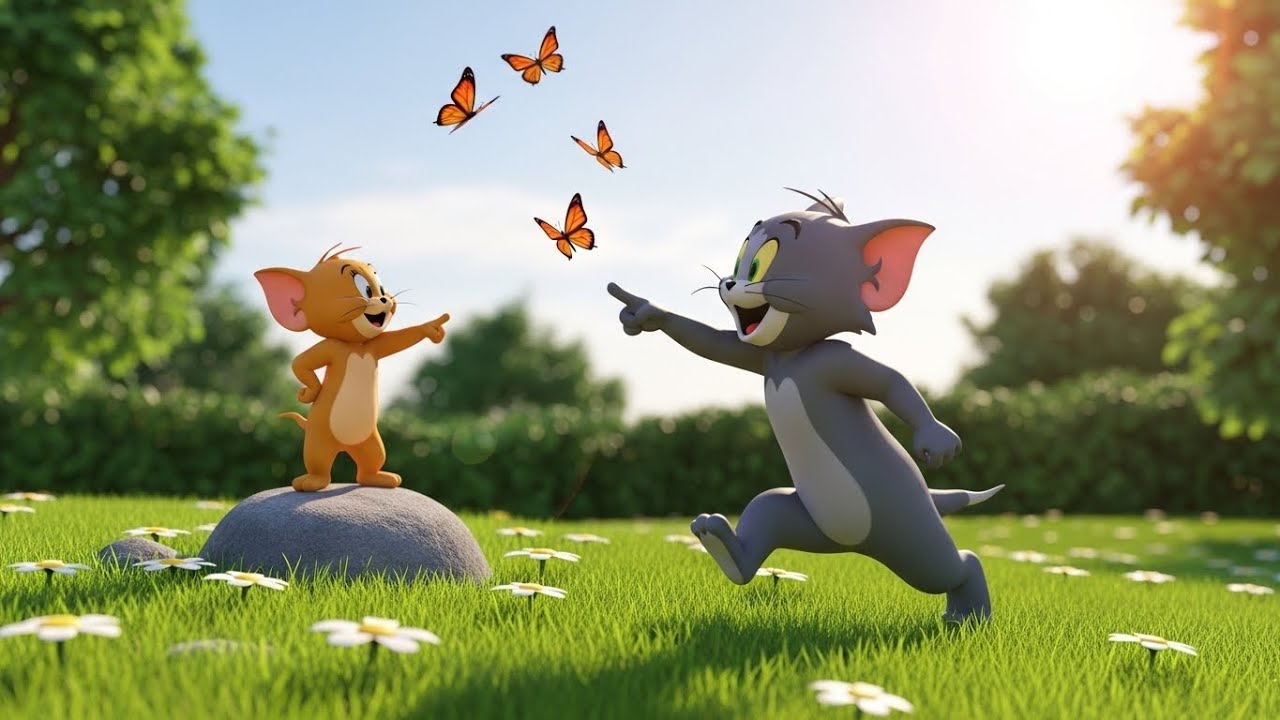 🐱🧀 Tom and Jerry’s Silly Fight Day!   Fun & Friendly Cartoon Adventure 🌈✨