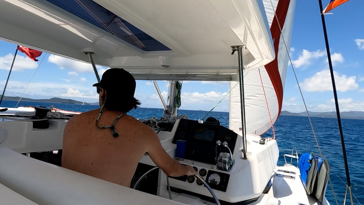 Catamaran Sailing in the BVIs