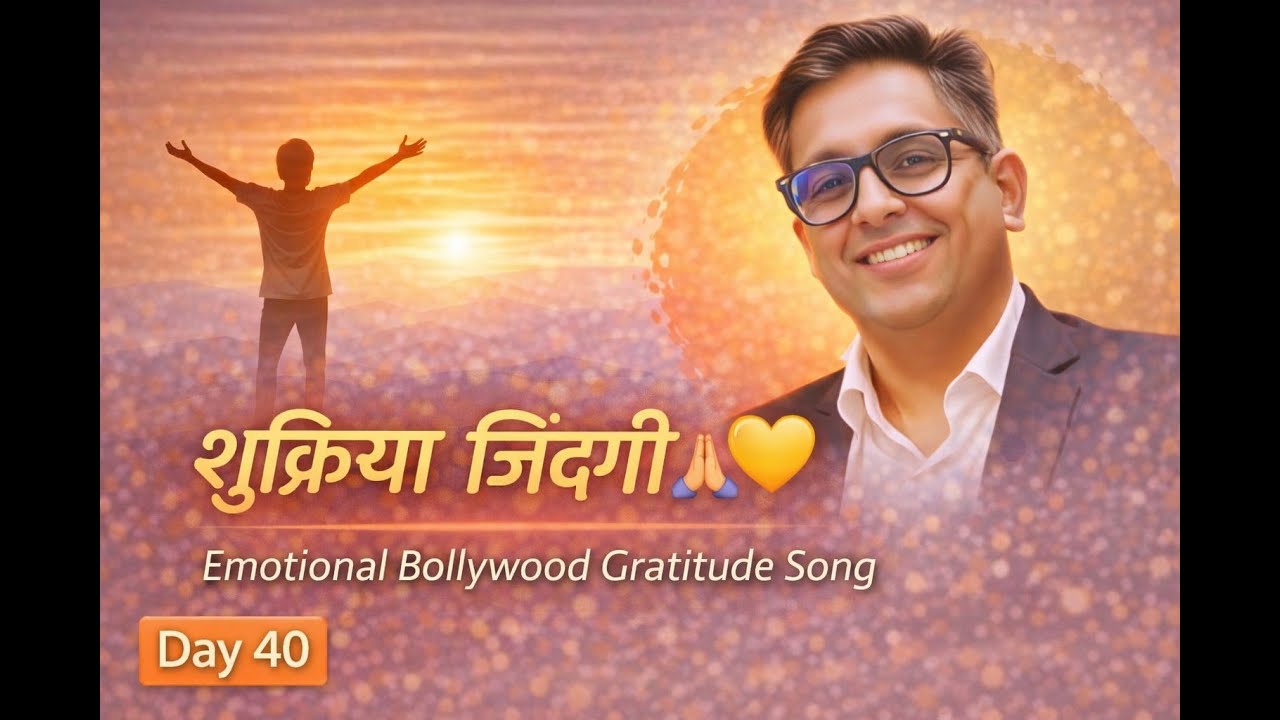 Day 40 | शुक्रिया ज़िंदगी | Emotional Bollywood Gratitude Song | Thank You Universe | Positive Vibes