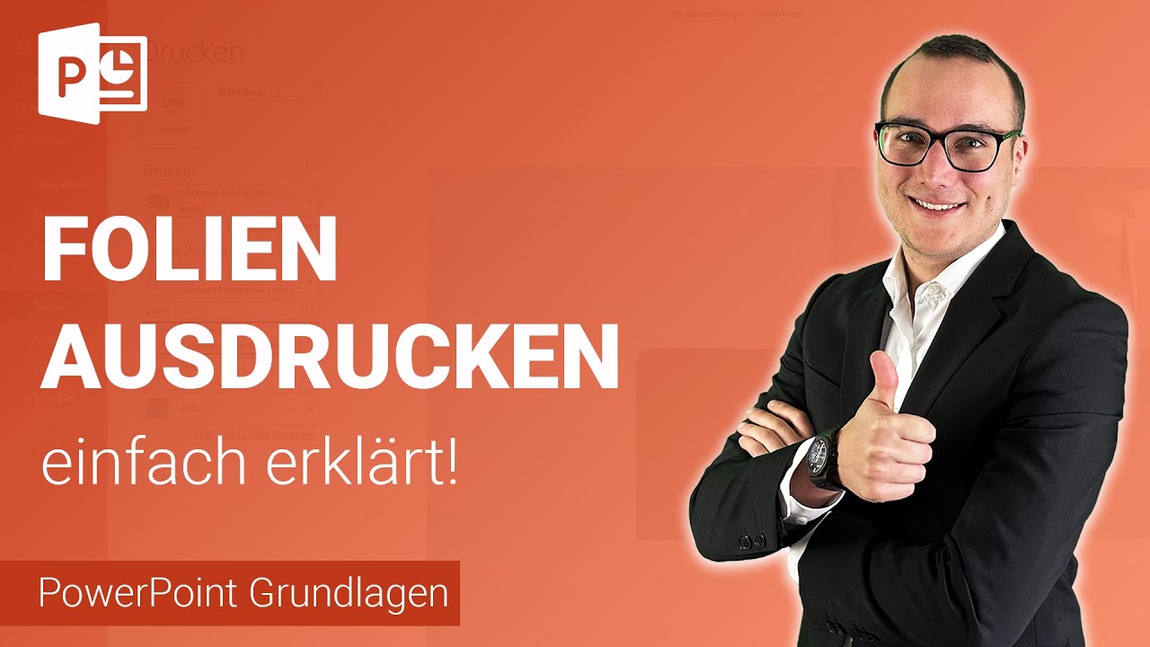 FOLIEN AUSDRUCKEN einfach erkl&auml;rt | Lerne Microsoft PowerPoint ✅
