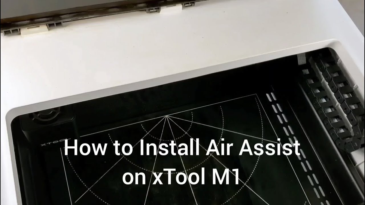 How to Install the Air Assist Tool on the xTool Laser Cutting Machine