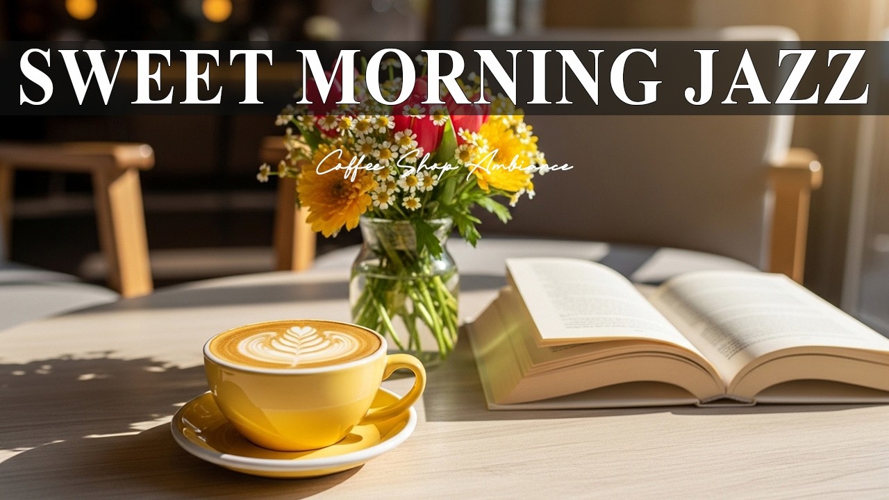 Sweet Morning Jazz☕ Coffee Shop Ambiance & Smooth Jazz Piano for Work, Study & Good Mood.