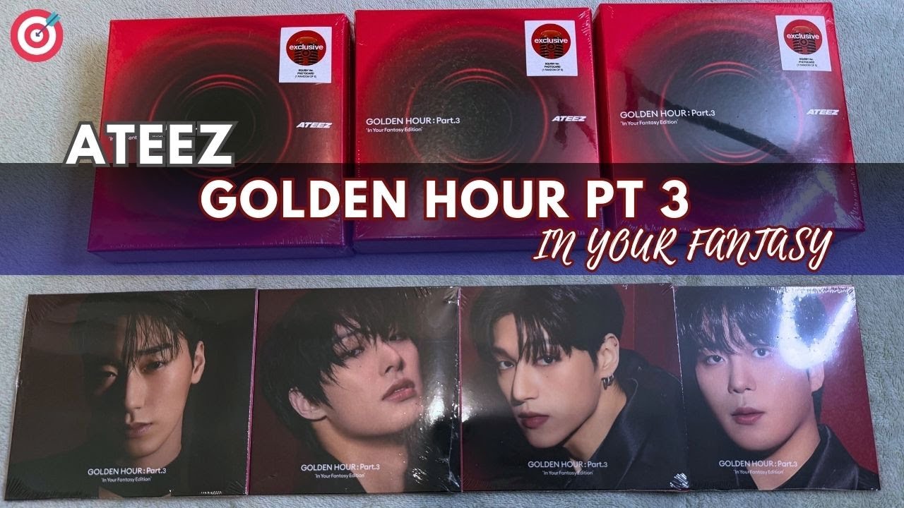Ateez Golden Hour Pt 3 In Your Fantasy Target album unboxing!