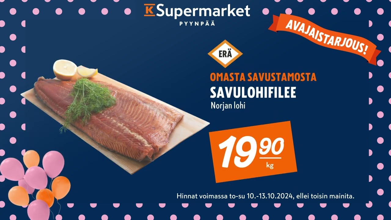 K-Supermarket Pyynp&auml;&auml; - Uusi ja upea kauppa on avattu Raumaalle!