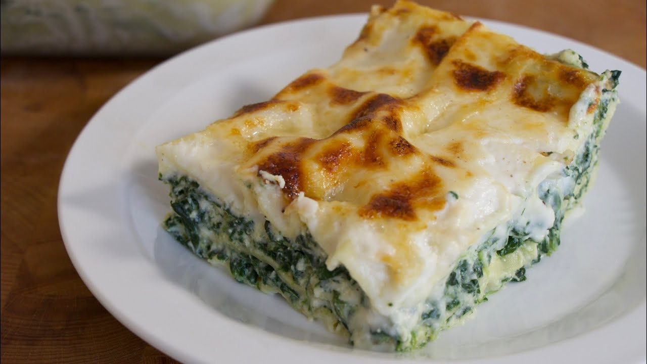 Lasagna di magro, con Ricotta e Spinaci