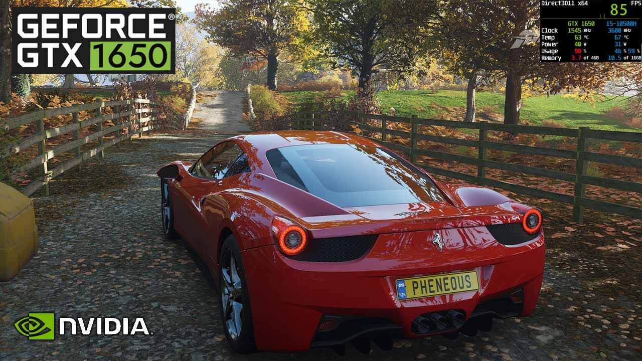 Forza Horizon 4 - GTX 1650 + i5 10500h - MSI GF63 Thin