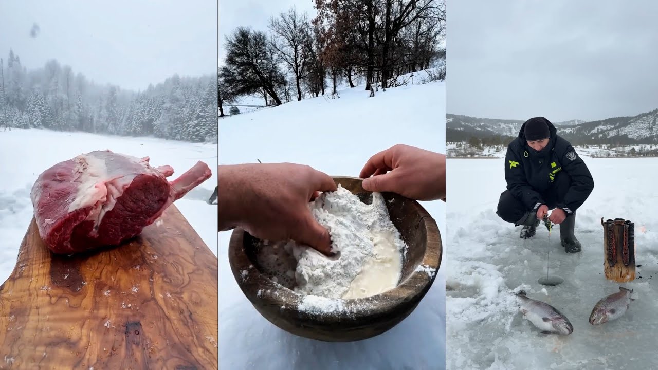 Outdoor Cooking Compilation ❄️🌲 | Best Outdoor Cooking Moments 