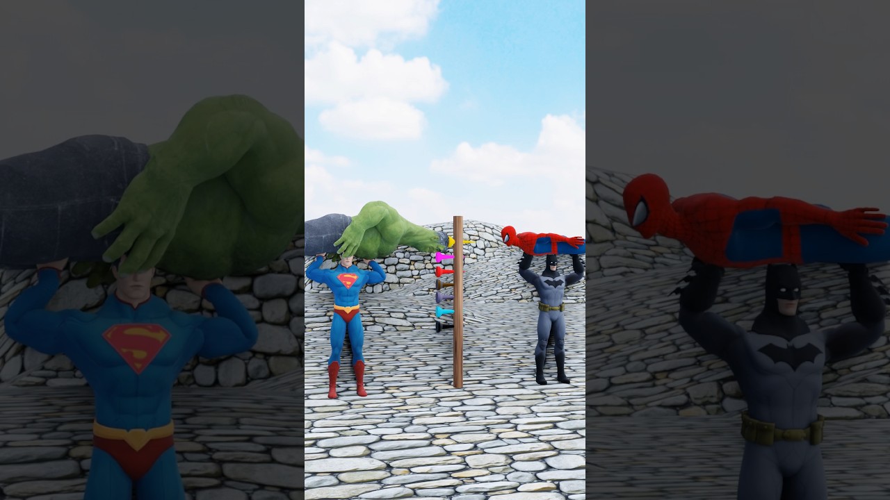 Hulk Vs Spider-Man Epic Battle | Superhero Showdown #animation #shorts