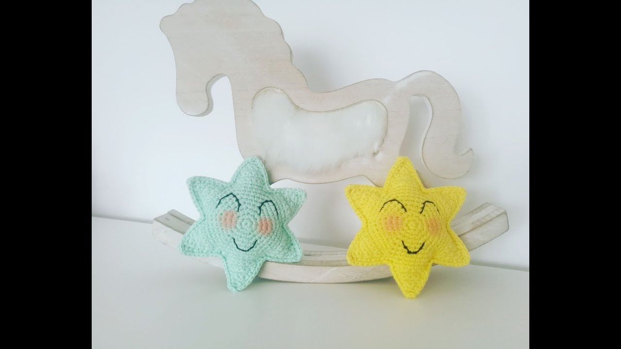 Gwiazdka na szydełku, maskotka gwiazdka na szydełku - crochet star