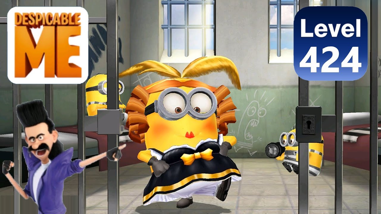 Minion rush Cancan Dancer minion Jelly Lab level 424 android pc gameplay walkthrough minions