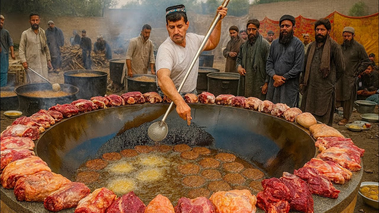 WORLD FAMOUS AFGHAN CHAPLI KABAB COMPLETE RECIPE | Street food of Afghanistan 