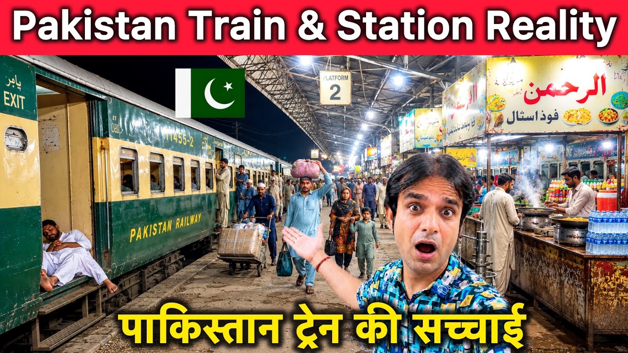 Pakistan Train & Station Reality 🇵🇰 | Rohri Railway Station | Pakistan Rail Journey 