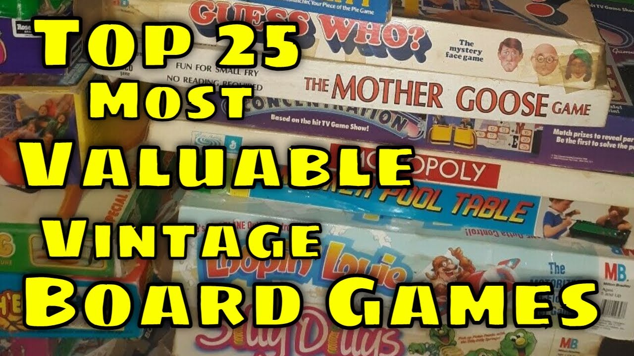 Top 25 Most Valuable Vintage Board Games In 2021