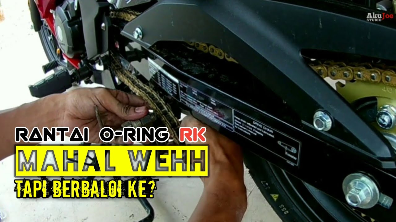 Tukar Rantai O-ring Dan Sprocket RS150 v1 #125