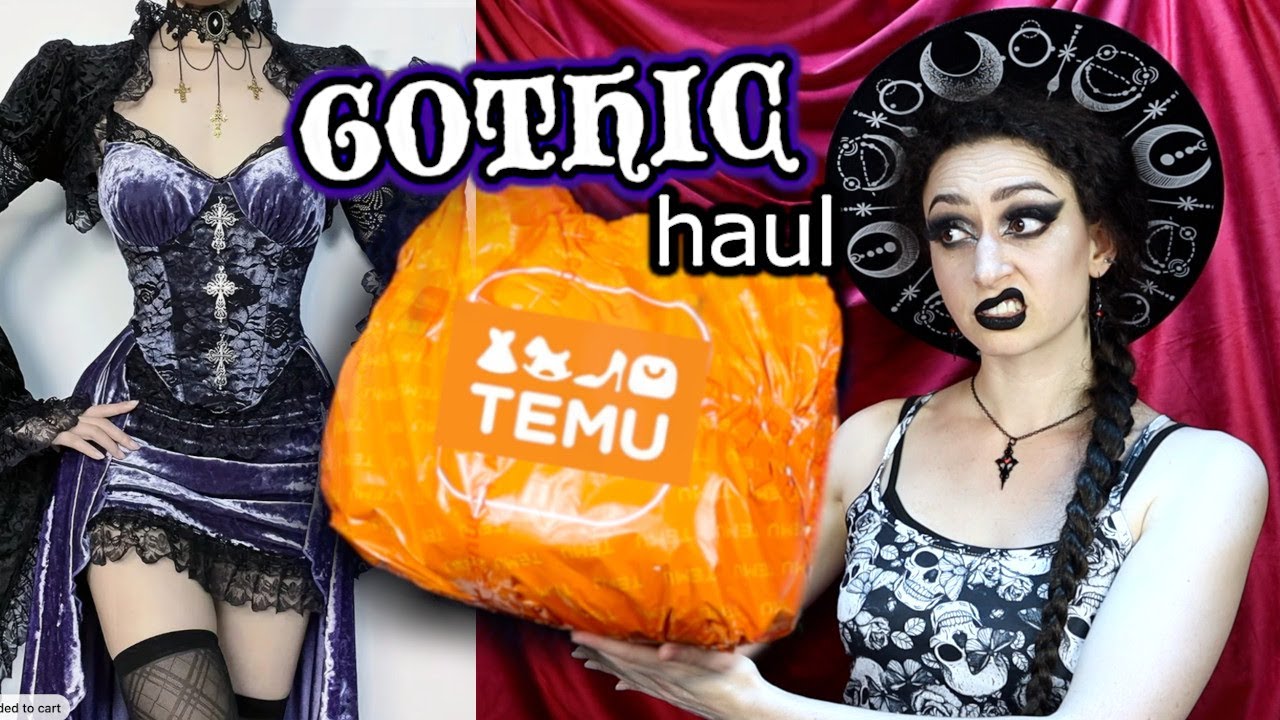 $200 Spooky TEMU Haul & Try On ☠️ 🖤
