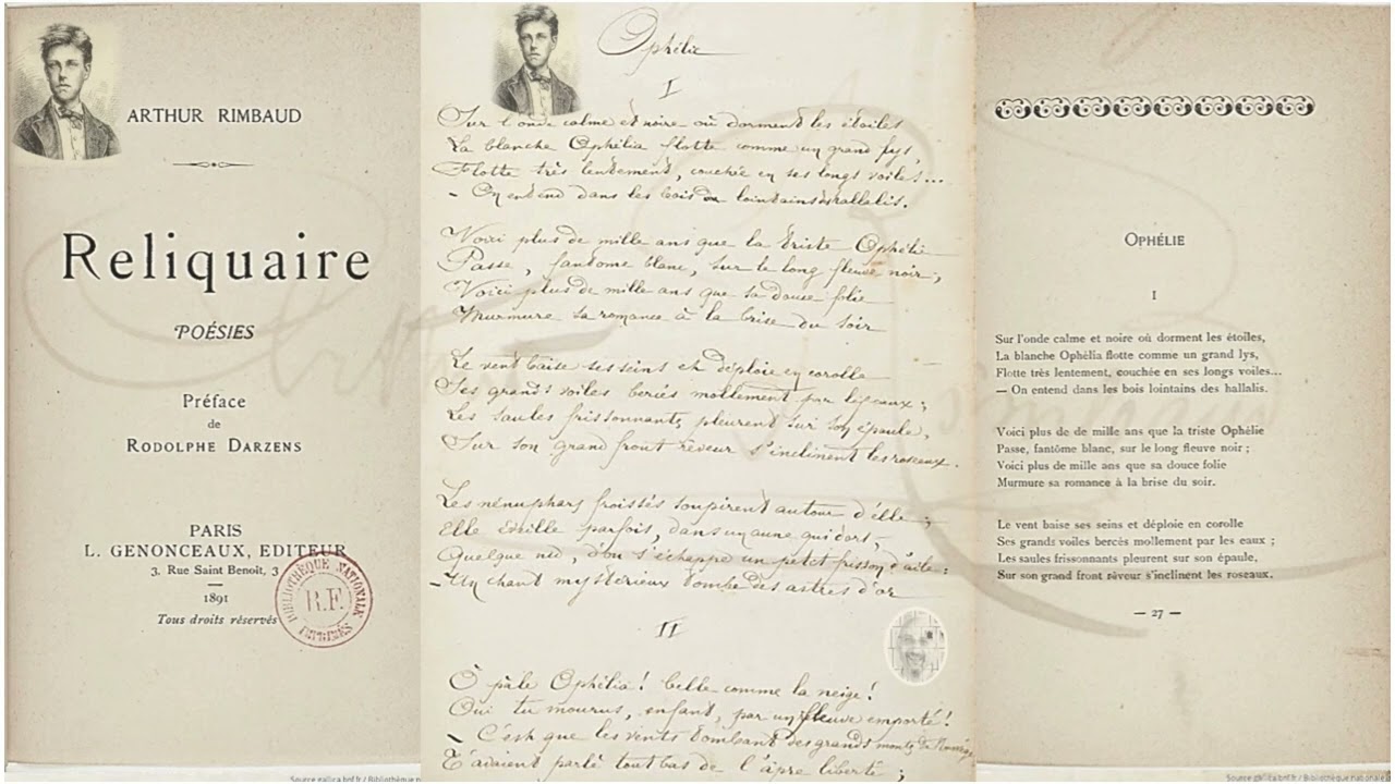 Rimbaud - Ophélie - 1870