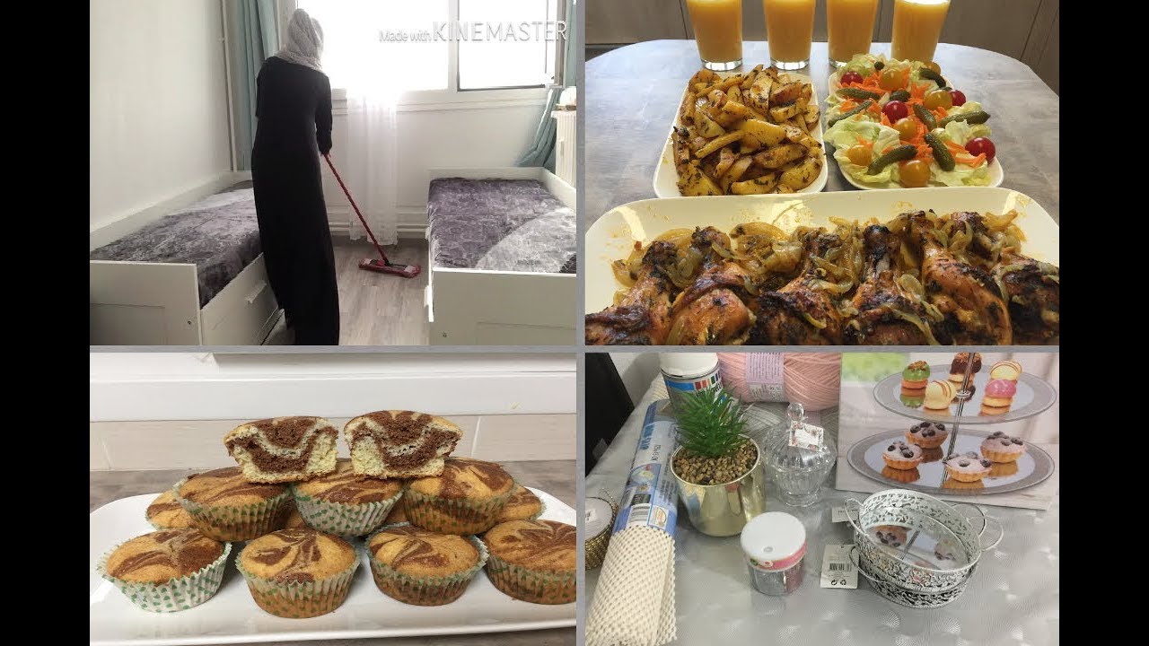 روتيني اليومي🧕🏼طبخ/و تنظيف+مشترياتي من action/اروع و اسهل مادلين كالقطن/مع تحياتي لكم💞#