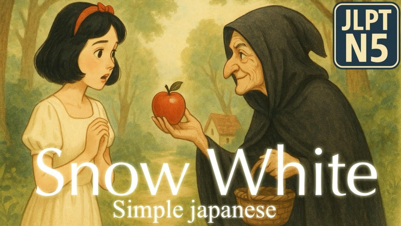 [World Fairy Tale] Snow White｜Easy Japanese Listening (JLPT N5・English Subtitles)