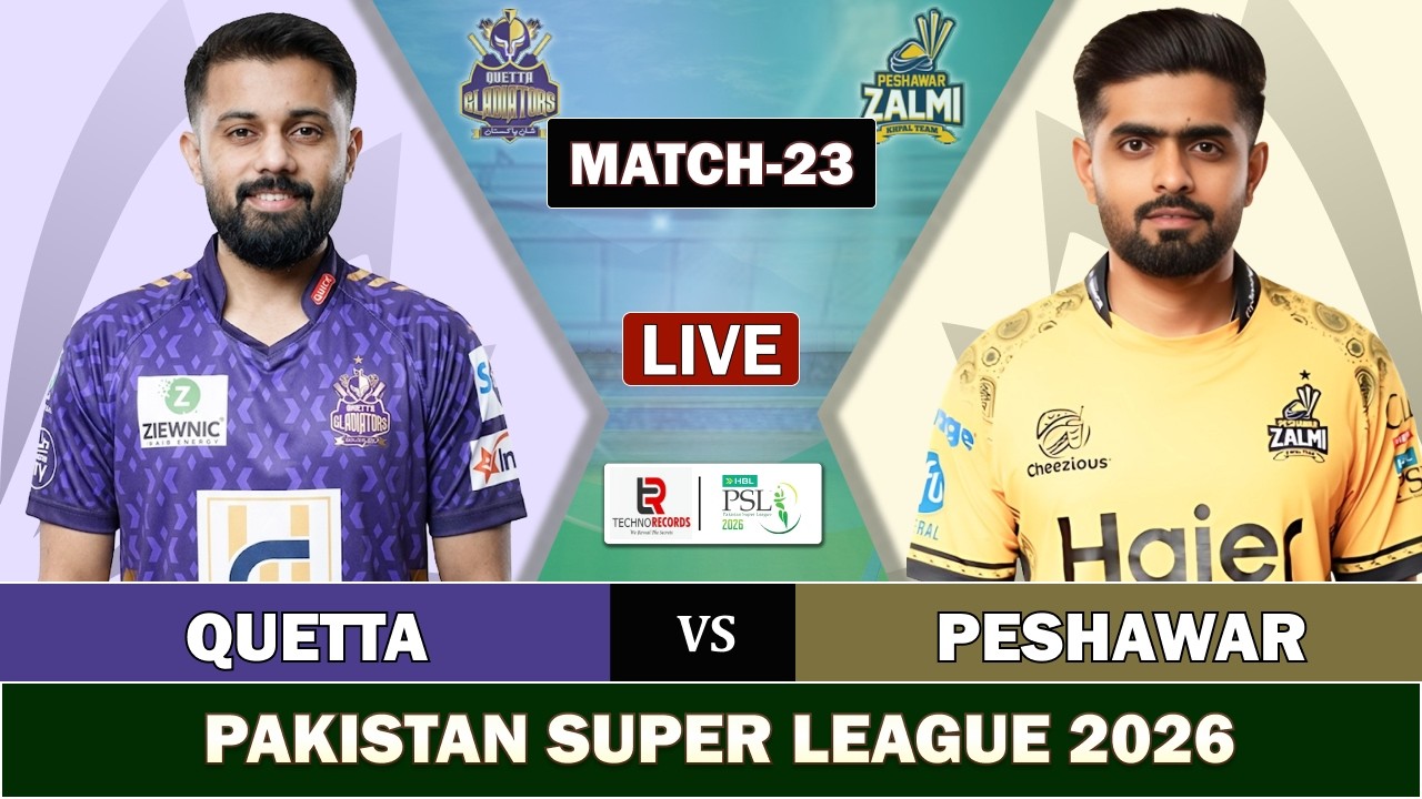 PSL LIVE: PESHAWAR ZALMI vs QUETTA GLADIATORS MATCH 23 LIVE SCORES | PZ vs QG LIVE COMENTARY PZ BAT