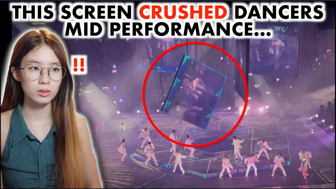 Giant screen CRUSHES dancers during boy band concert - The MIRROR Concert Accident