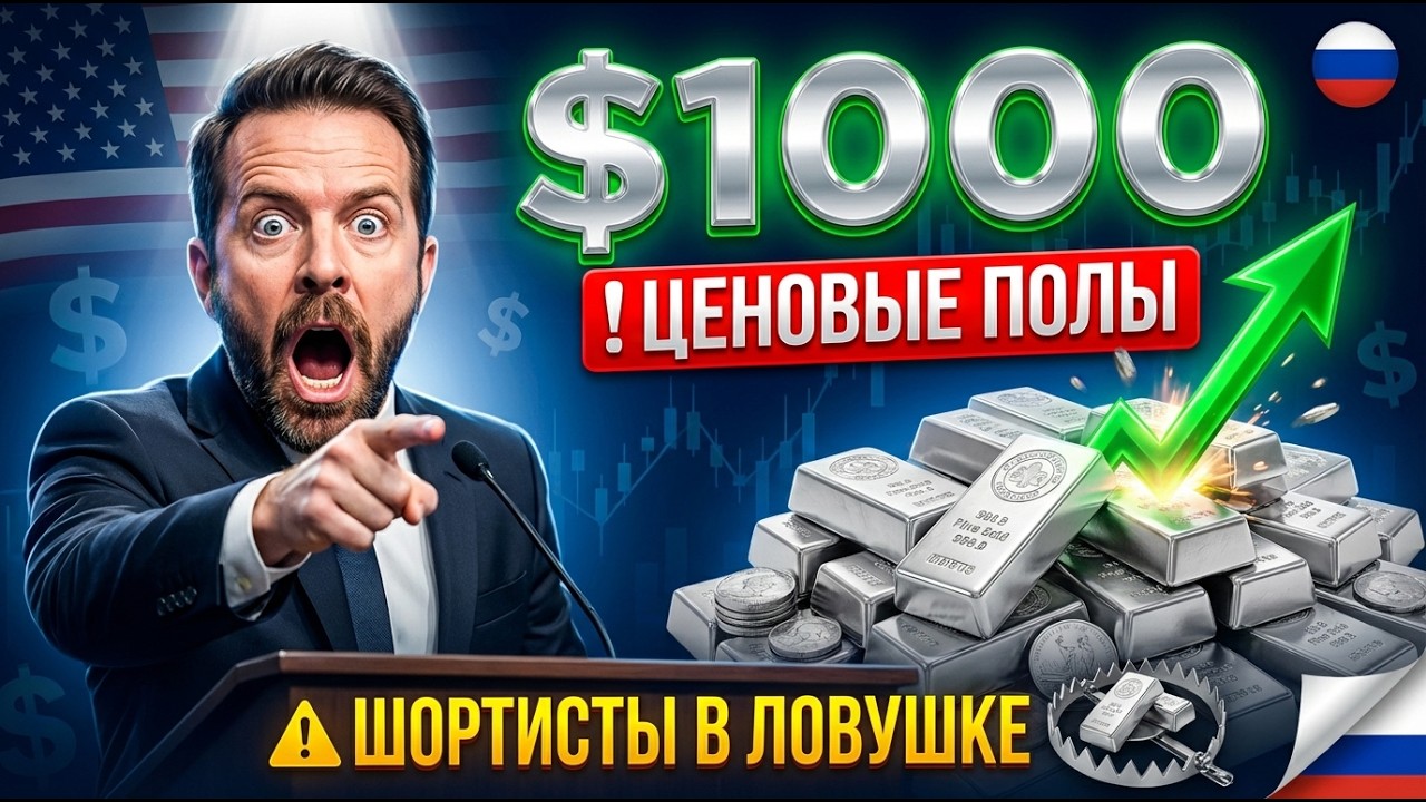 СЕРЕБРО ПО $1000: Вэнс Подтвердил Ценовые Полы — Шортисты В Ловушке