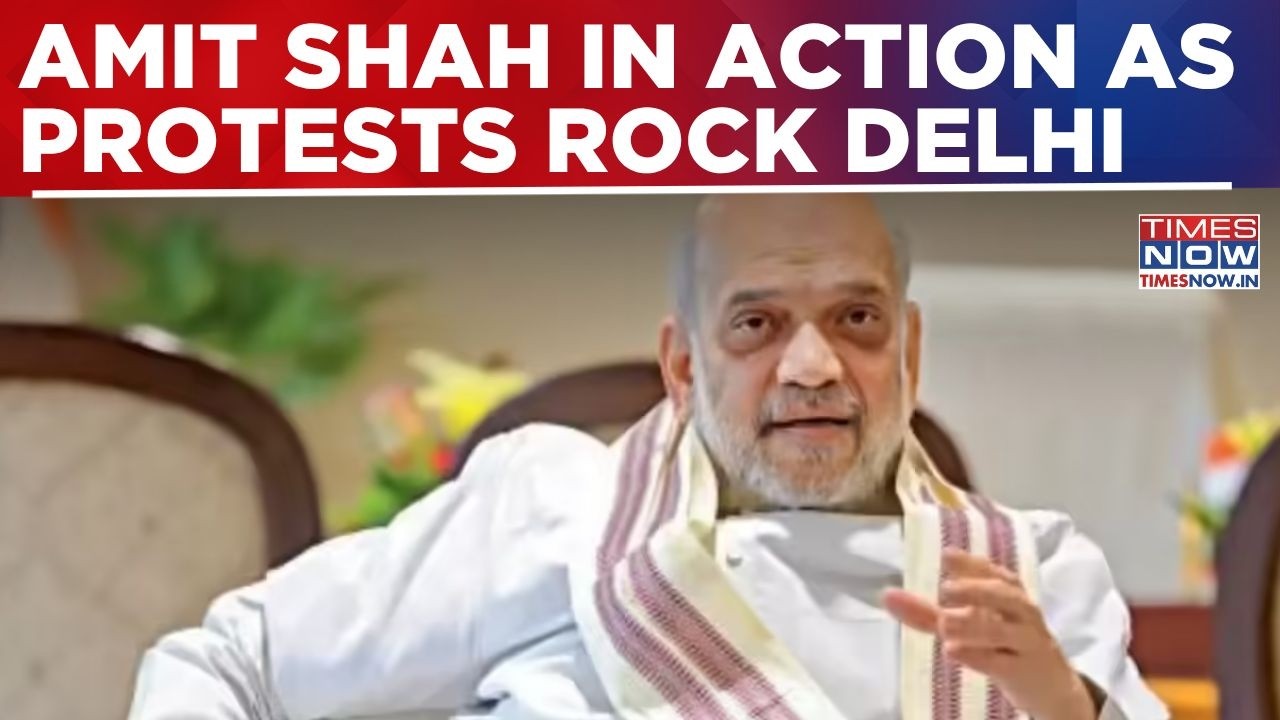 CJP Protest Storm: Amit Shah Holds Key Meet As Congress MPs Intensify Stir; Mamata Backs Agitation