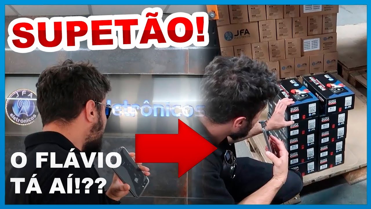 250 A de pico em TODAS fontes BOB 200 da JFA? - Teste SURPRESA na FÁBRICA!