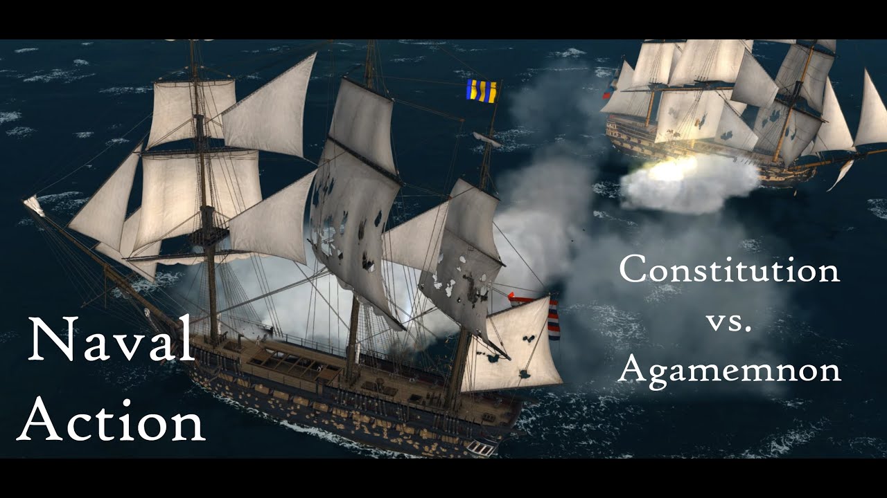Naval Action | 1v1 Constitution vs  Agamemnon | La Mona | Solo-PZ