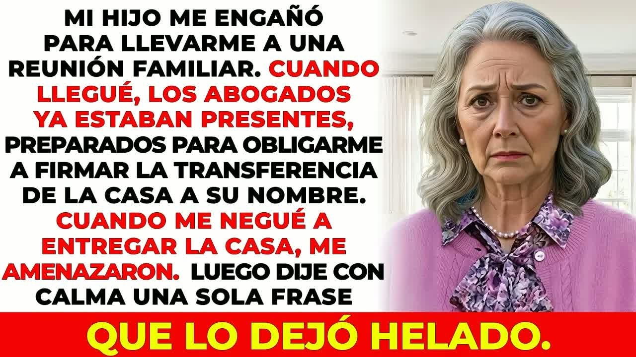 Mi Hijo Me Engañó Para Llevarme A Una Reunión Familiar  Cuando Me Negué A Entregarle Mi Casa, Él