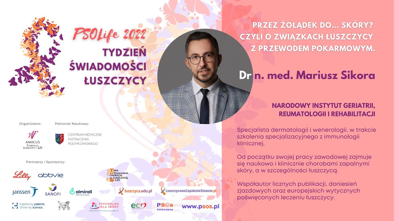 Związek łuszczycy z przewodem pokarmowym - Dr Mariusz Sikora