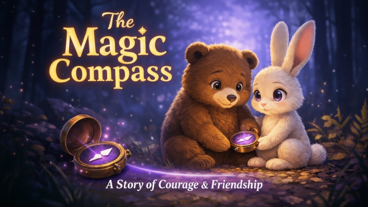 The Magic Compass Nina's Fear  | AStory About Fear, Friendship, and Courage | Short Animated Film