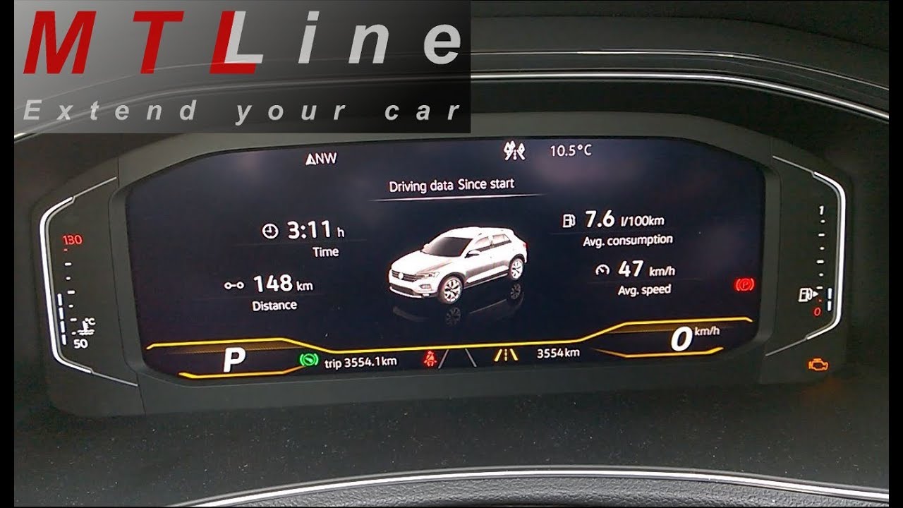 VW T-Roc, MY2018 &ndash; Active Info Display graphics change &ndash; sprememba grafike AID zaslona