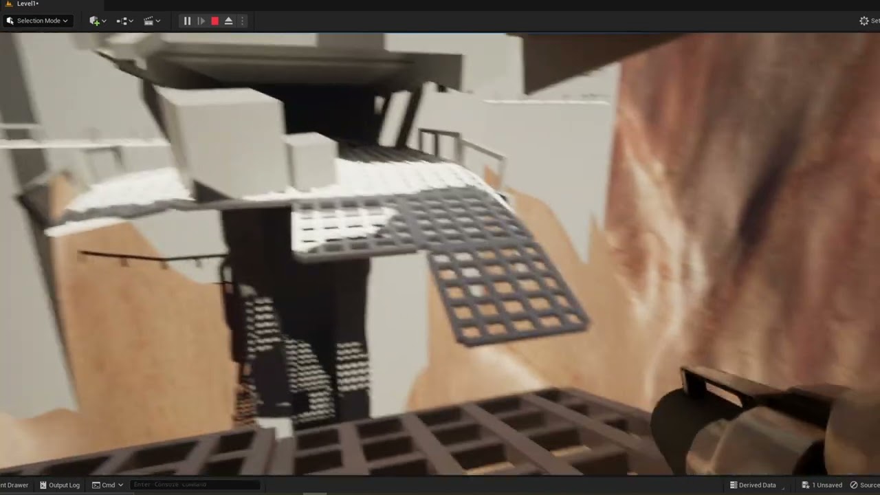 Level Design Showcase - Destroyed Connection Point - Unreal Engine 5 Blockout