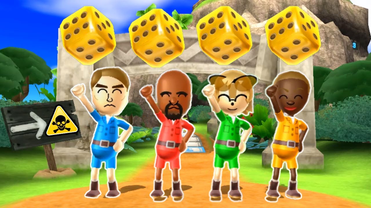 Wii Party Board Game Island #282 - Captin America Vs Matt Vs Tails Vs Emma  (Master Diffilculty)