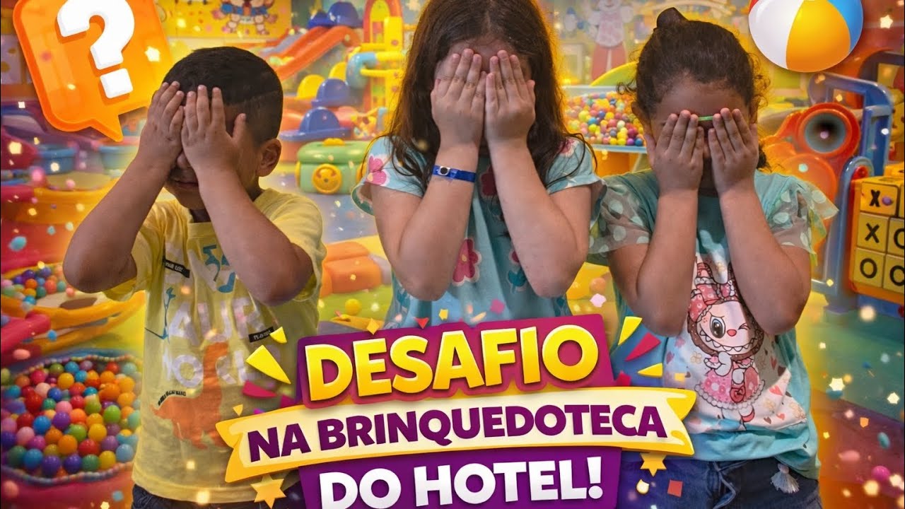 DESAFIO:  Quem Consegue Encontrar Os Brinquedos Escondidos Na Brinquedoteca do Hotel ? 